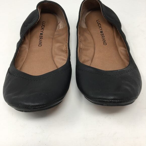 Lucky Brand Black Emmie Flats 6.5 - Picture 2 of 12